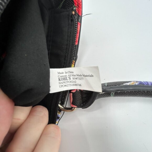 APT 9 Floral Print Handbag Tote With Bow Detail & Multiple Pockets - Picture 9 of 9